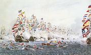 unknow artist Flottparad in Portsmouth the 23 Jun 1814 to remembrance of one besok of the presussiske king ochh the Russian emperor Sweden oil painting reproduction